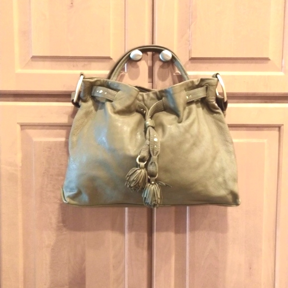 Sigrid Olsen Large Hobo Shoulder Bag Leather EUC
